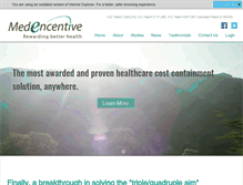 Tablet Screenshot of medencentive.com